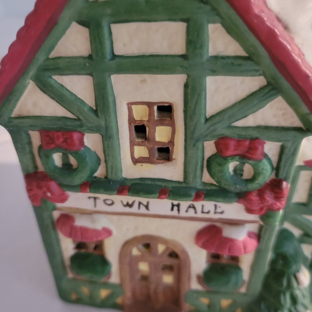 VINTAGE TOWN HALL CHRISTMAS HOUSE